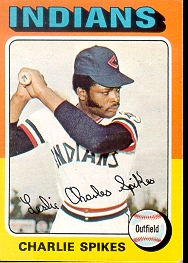 1975 Topps Baseball Cards      135     Charlie Spikes